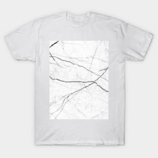 preppy modern  elegant  minimalist grey white marble T-Shirt